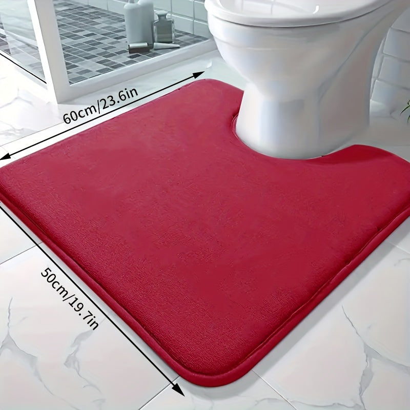 Soft and absorbent bath mat made of high-density 25D sponge, machine washable and non-slip. This premium bath carpet is perfect for tubs and showers, providing comfort and style to your bathroom decor. Constructed from polyester with a lightweight