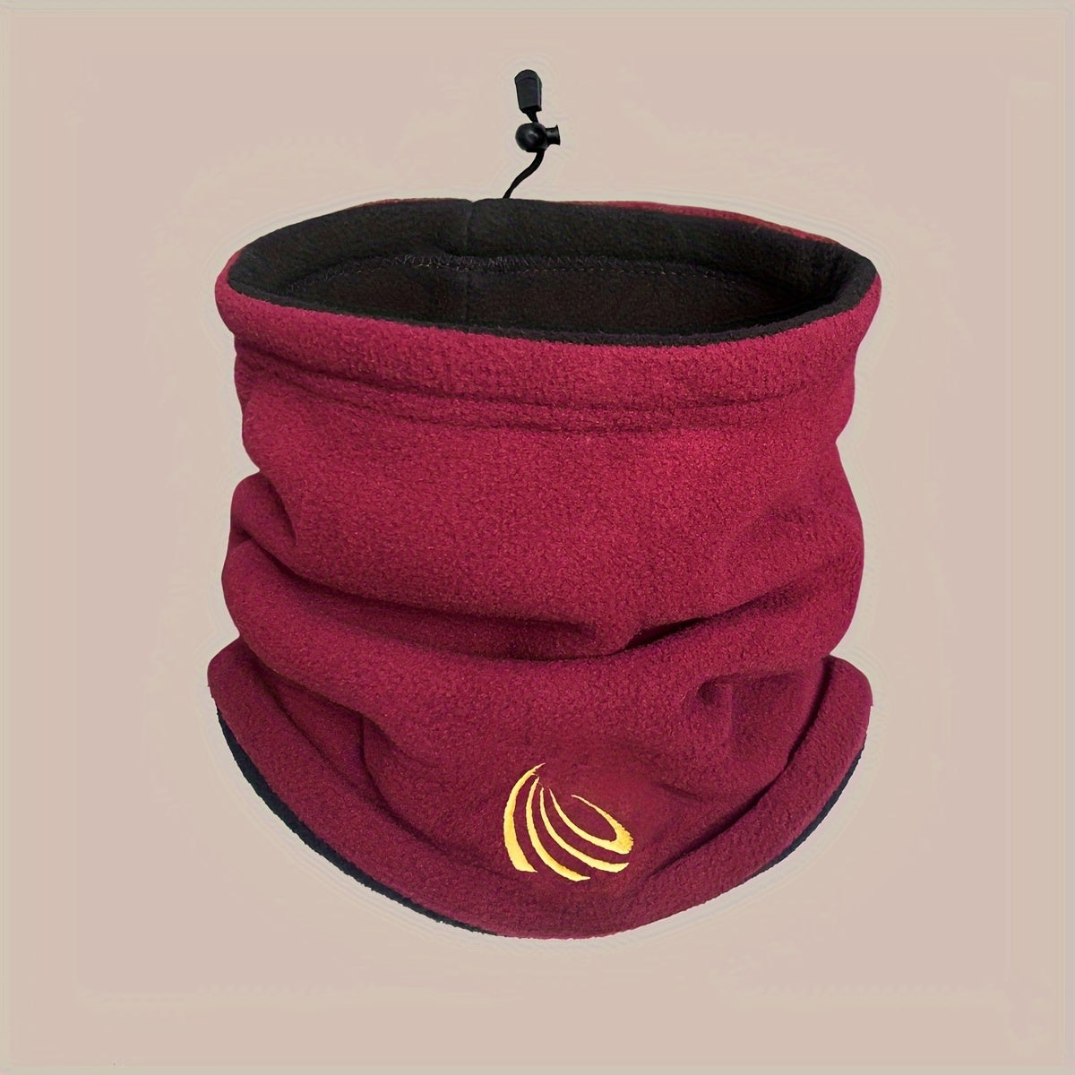 This unisex polyester fleece neck gaiter is a versatile multi-wear scarf ideal for skiing, hiking, biking, and staying warm in the winter. The double-sided thickened cap comes in a solid color and can be hand washed or dry cleaned. This knitted neck