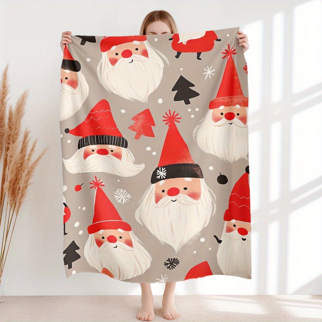 Get cozy with our Christmas Elf Pattern Flannel Throw Blanket! This lightweight plush blanket is perfect for bringing comfort and festivity to your home. Use it for snuggling on the sofa, taking a nap in the office, or staying warm while camping or