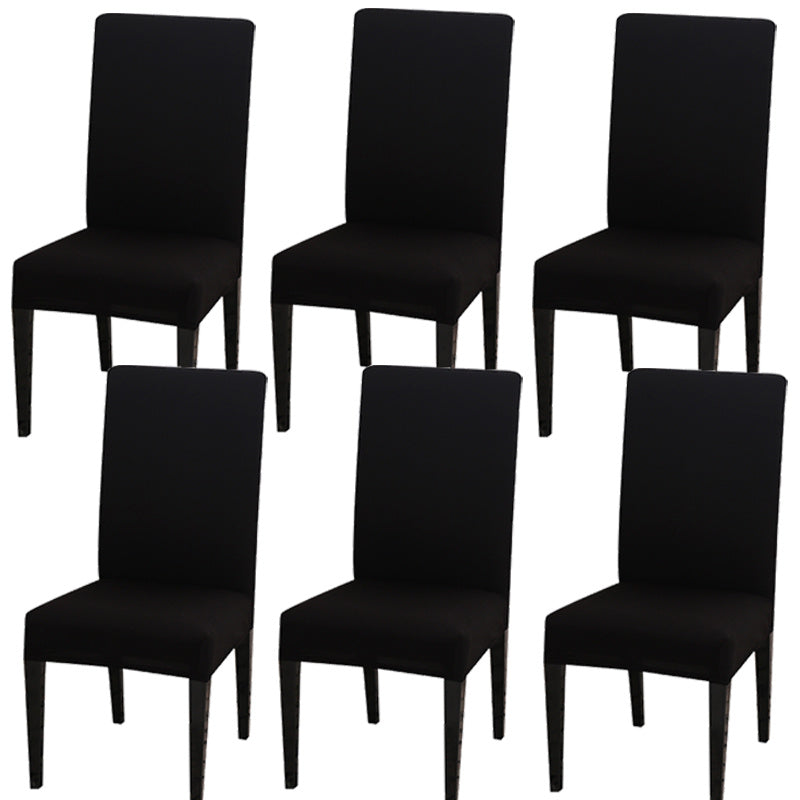 4/6 stretchable dining chair covers - removable, washable seat protector for easy cleaning and decorative style.