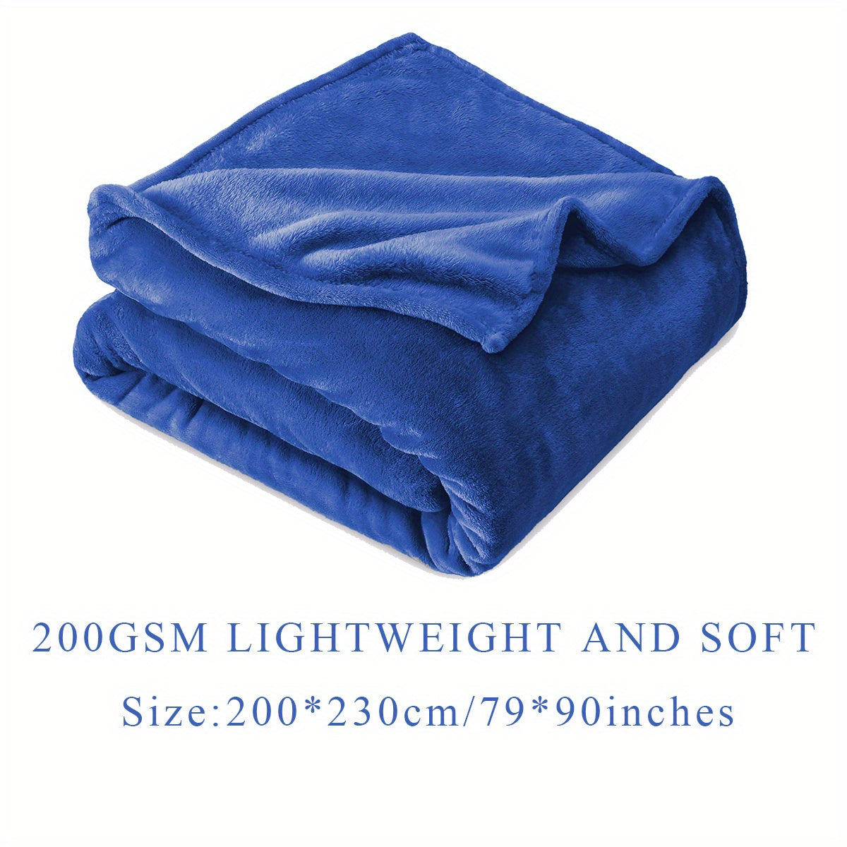 Solid Flannel Blanket, 200G, 1 piece