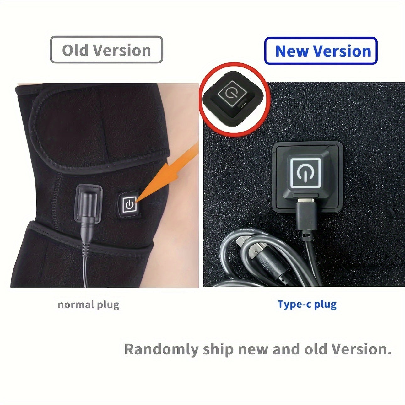 USB Heated Knee Wrap for Men and Women, Massage Pad for Relaxation and Leg Warmth, Ideal Gift.