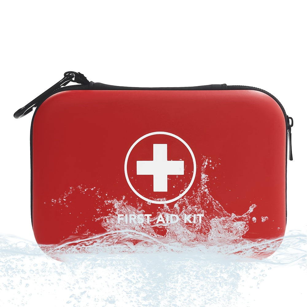 Set of 91 portable emergency first aid kits and storage boxes for home, outdoor travel, and camping gear.