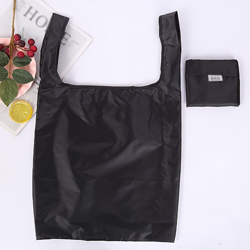 Large canvas tote bag with carry handles, foldable multipurpose shopping bag measuring 46.99cm. Portable, reusable grocery storage bag.