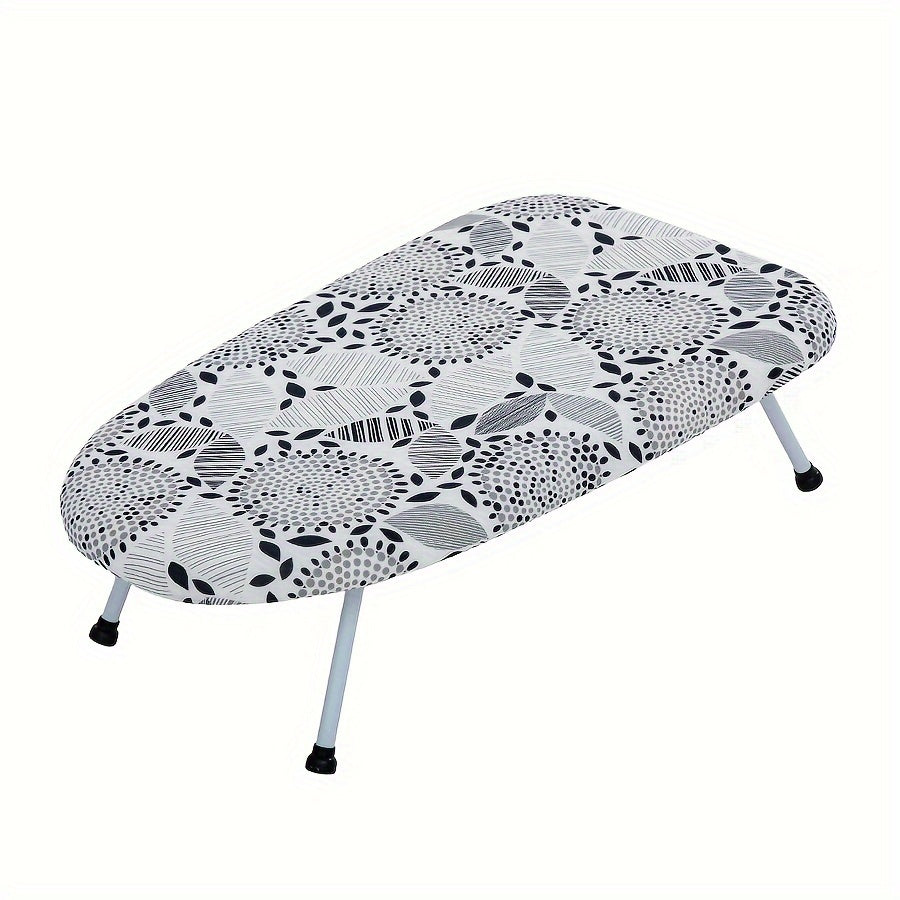 Compact Mini Desktop Ironing Board Folds for Easy Storage, Perfect for Small Spaces, Convenient and Portable for Ironing Clothes in Apartments, College Dorms, Home Offices, and Travel.