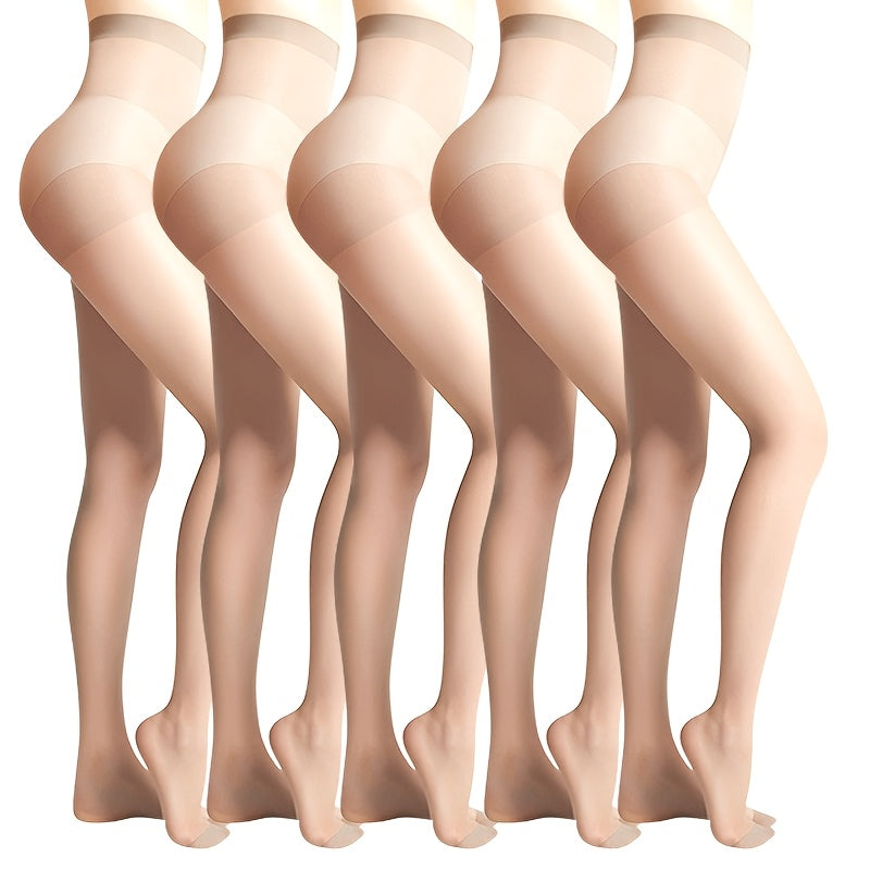 Goodnorm 5-Pack Black Stockings for Women, Ultra-thin and invisible, perfect for a sexy look. Suitable for Spring, Autumn, and Summer.