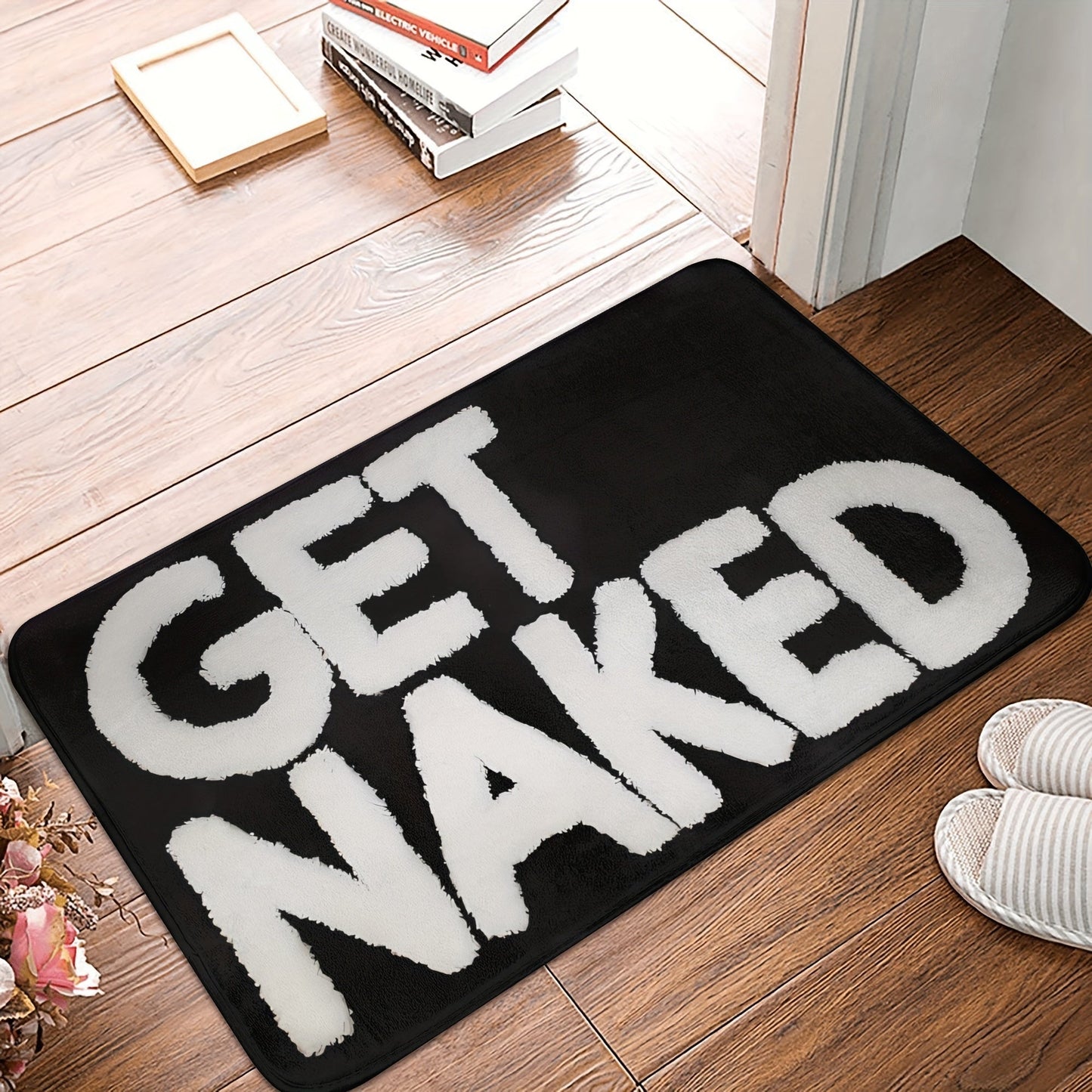 Introducing our Welcome Home Door Mat – A Soft, Non-Slip Rug that is Machine Washable; Perfect for Kitchen & Bathroom Entrances, Measuring 39.88cmx23.6