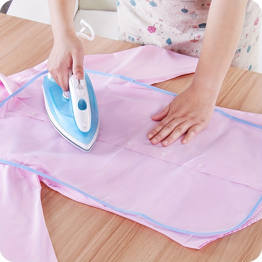 A bundle of five HeatGuard ironing cloth pads, designed to resist high temperatures. These mesh pads are non-electric and heat-resistant, with assorted colors available.