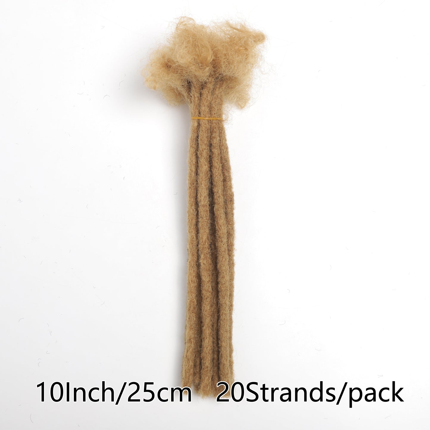 [Customer Favorite] 10-Inch Crochet Synthetic Loc Dreadlocks Extensions with 20 Strands, 0.8cm Wide, Hip-Hop and Reggae Inspired Style, Fashionable Afro Kinky Locs, Edgy Dirty Braids, Ideal for Punk Rock Fashion