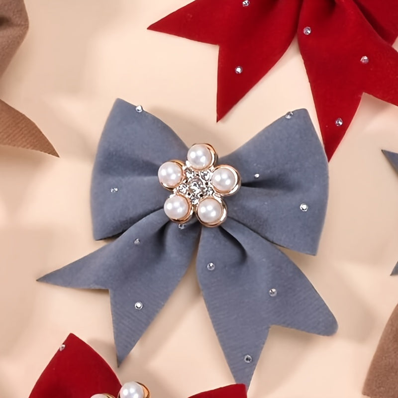 This set includes 14 handmade bow hair clips and pearl hair accessories that are ideal for daily wear and special occasions, making them versatile hair accessories for girls.