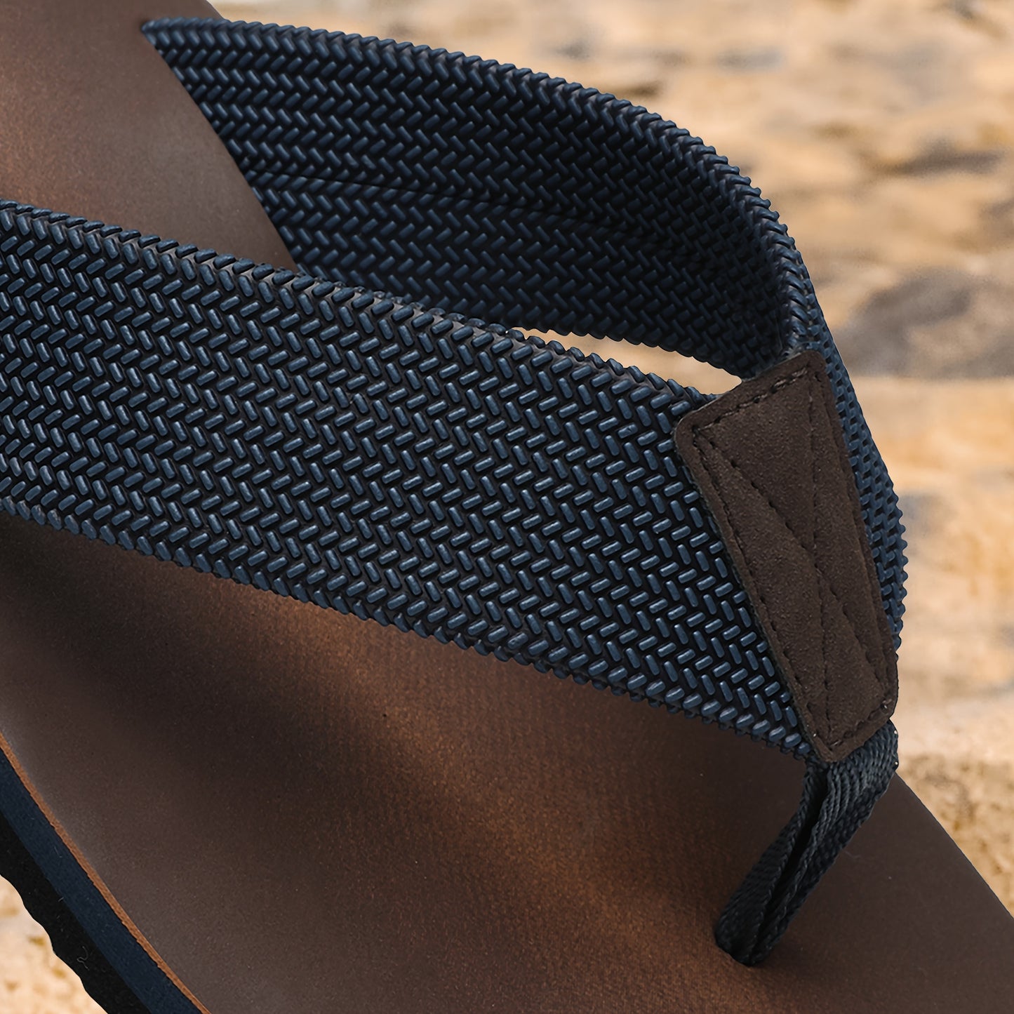 Durable lightweight flip flops for outdoor activities, with comfy non-slip EVA sole.