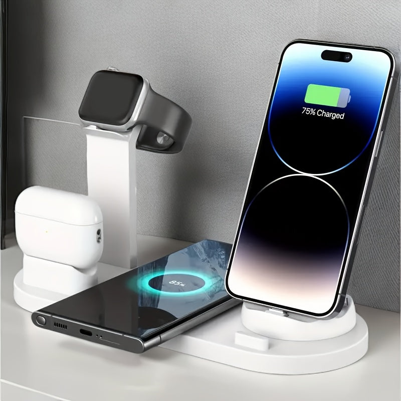 3-in-1 wireless charging station for iPhone and other devices.