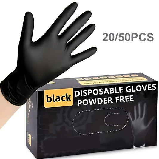 Premium Nitrile Gloves suitable for kitchen dishwashing - Resistant to oil, odorless, stretchy, and comfortable | Comes in packs of 20 or 50 pieces