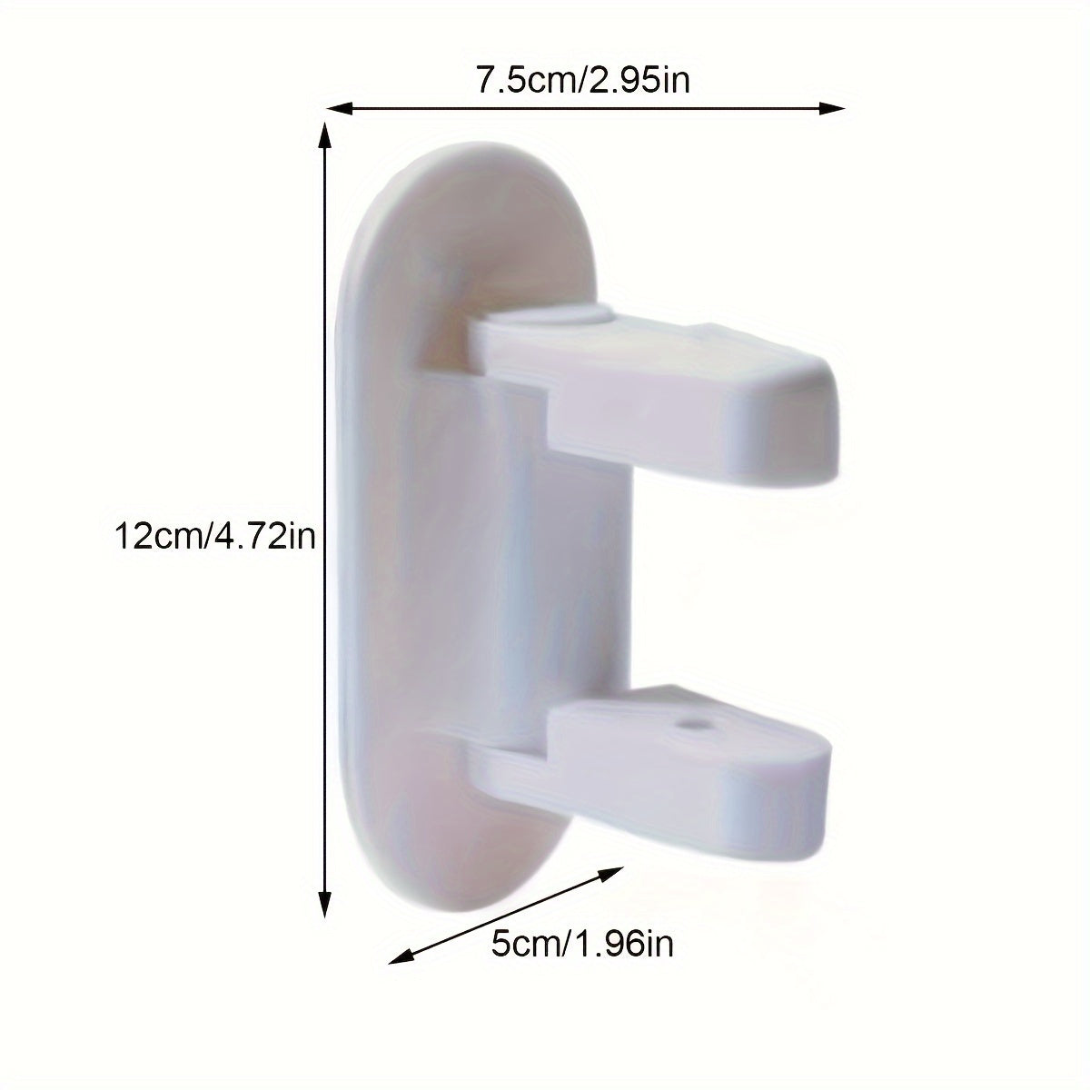 Durable Safety Door Lock in White - 1pc for Home Protection