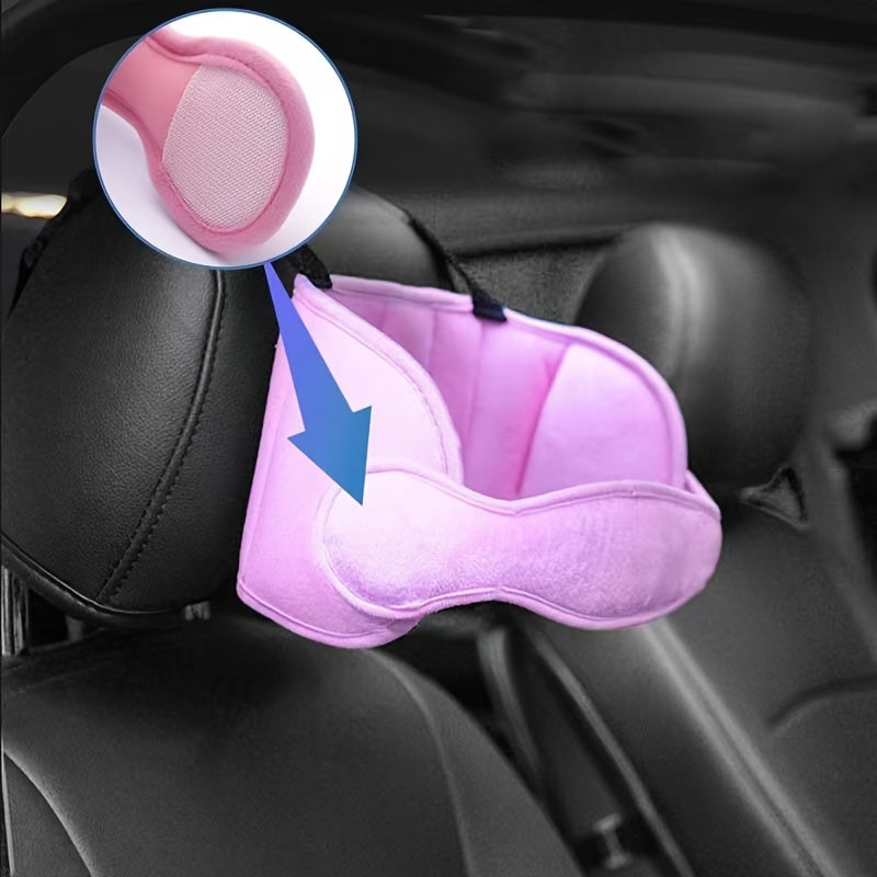 Luxuriously supportive head and neck pillow - ideal for front seat and high back passenger travel - available in stylish grey, pink, and blue. The perfect gift for Halloween, Thanksgiving, and Christmas.