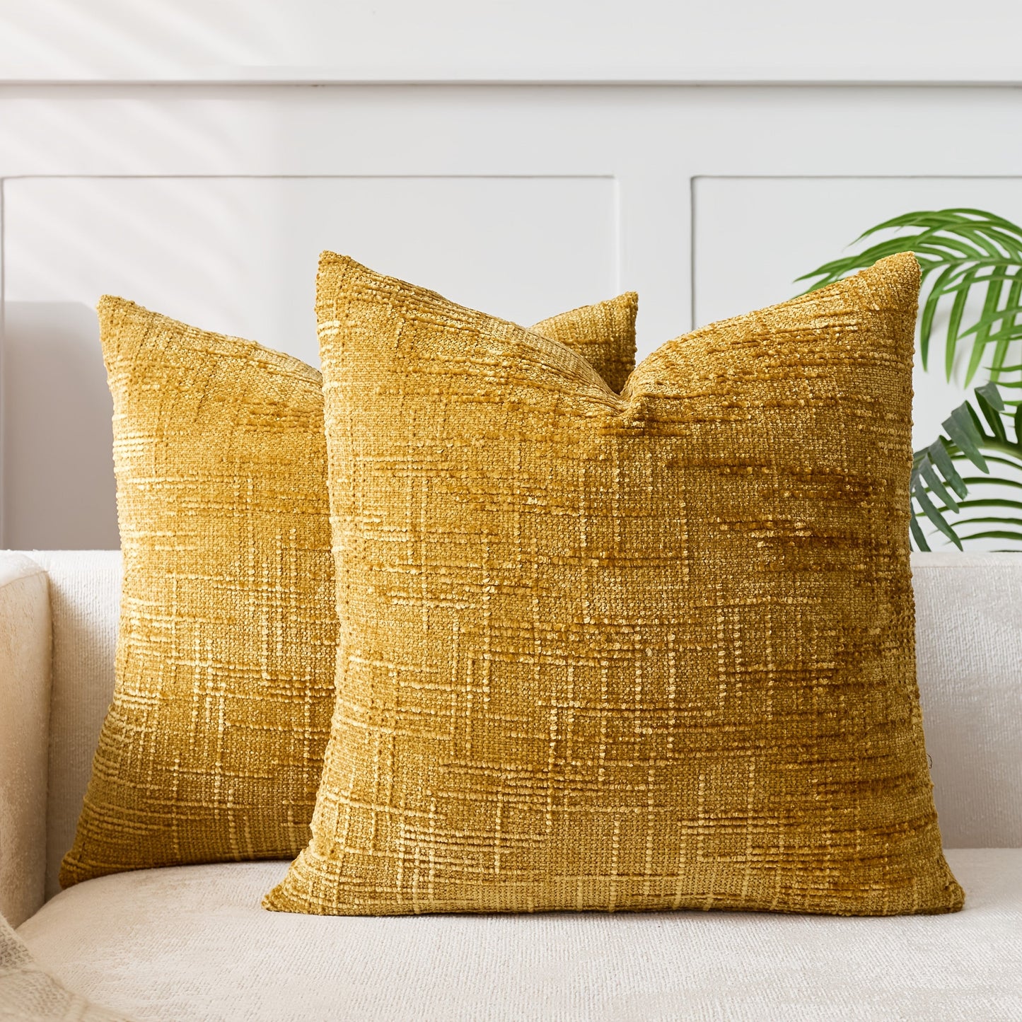 Add a Touch of Elegance with this Stylish Velvet Throw Pillow Cover - Featuring a Chic Bamboo-Inspired Striped Geometric Design, Ideal for Enhancing the Décor of Your Sofa and Bedroom. Easy to Clean with a Convenient Zip Closure, Suitable for Machine