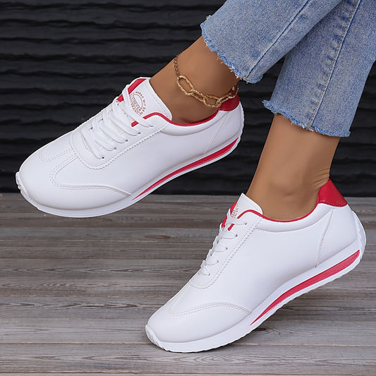 Women's fashion sneakers with comfortable platform and soft sole, ideal for casual wear and work.