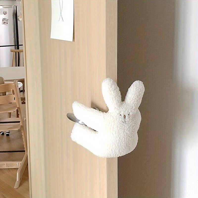 Animal-shaped Cartoon Door Stopper - Safe, Silent, and Windproof Clip for Protection – Light Brown/Ivory - No Latex