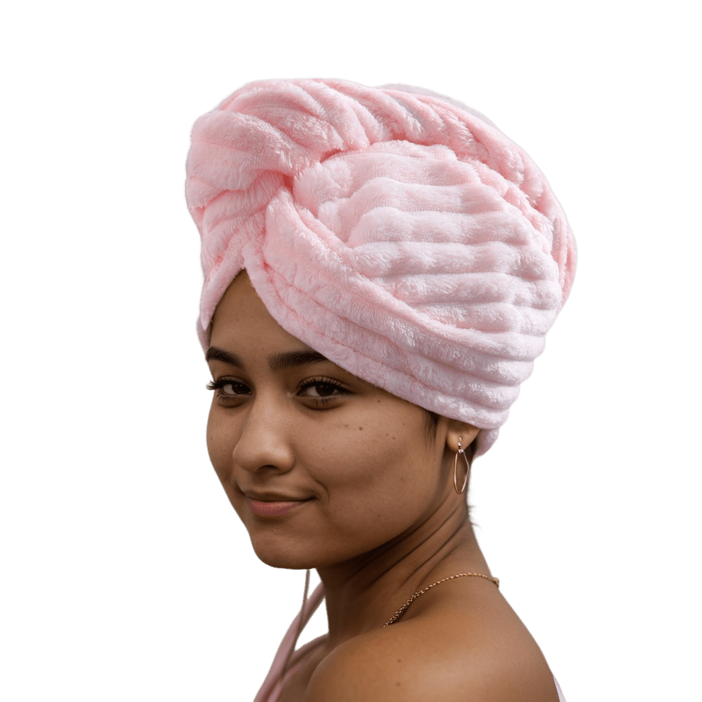 Gentle, Absorbent Microfiber Hair Towel Wraps - Quick Dry, Ideal for Women & Girls