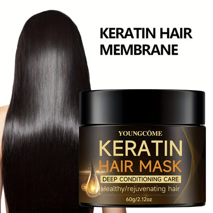 Keratin Hair Mask for all hair types, with plant squalane.