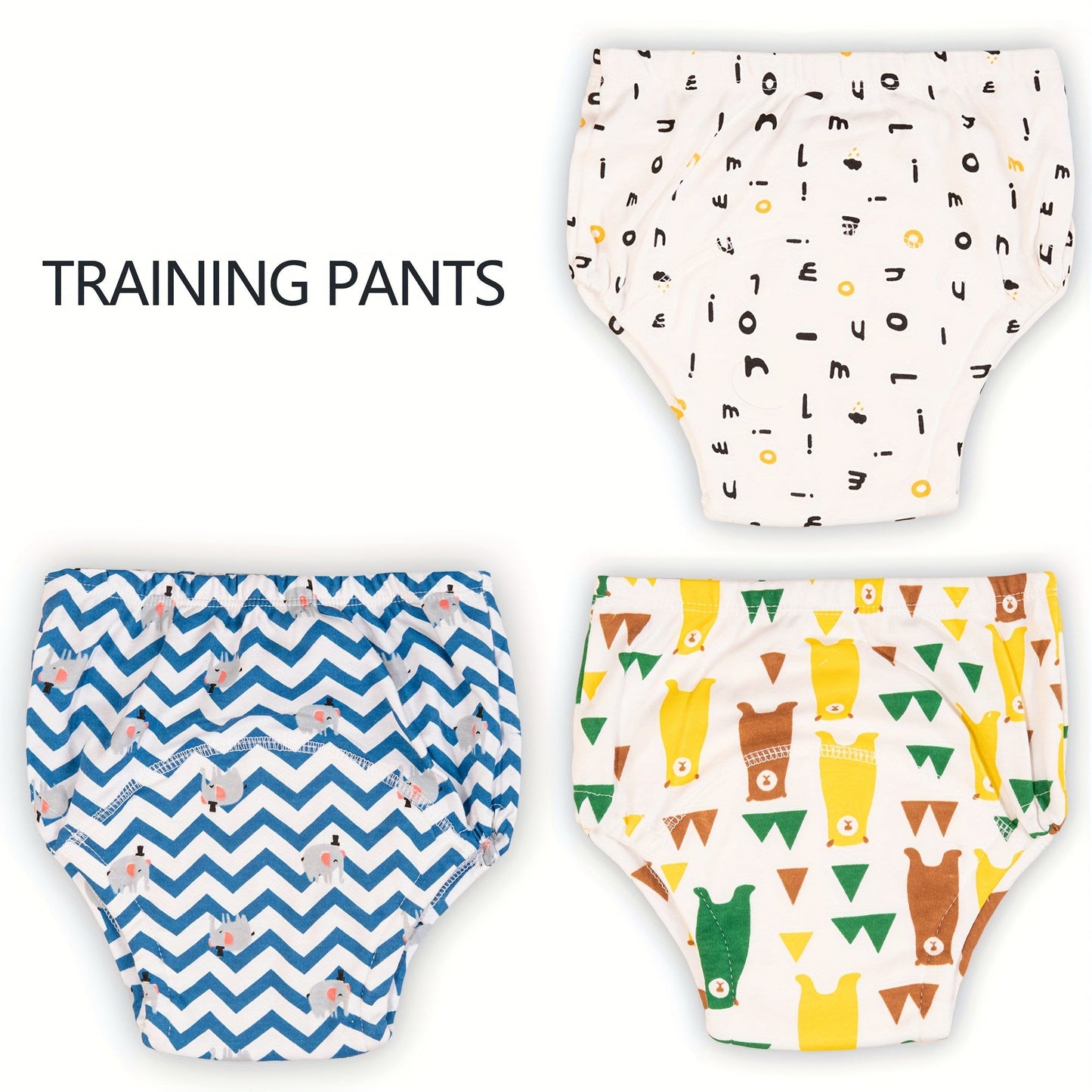 Set of 2 Soft Potty Training Pants for Boys - Featuring Fun Cartoon Prints, Reusable Diaper Shorts in a Variety of Colors - Ideal Gift for Halloween and Christmas