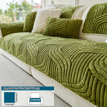 Bohemian Plush slipcover: quilted, non-slip, all season, easy care, pet friendly, machine washable, soft and comfortable - ideal for living rooms, bedrooms, and offices; protects sofas and armchairs up to 4 seats.