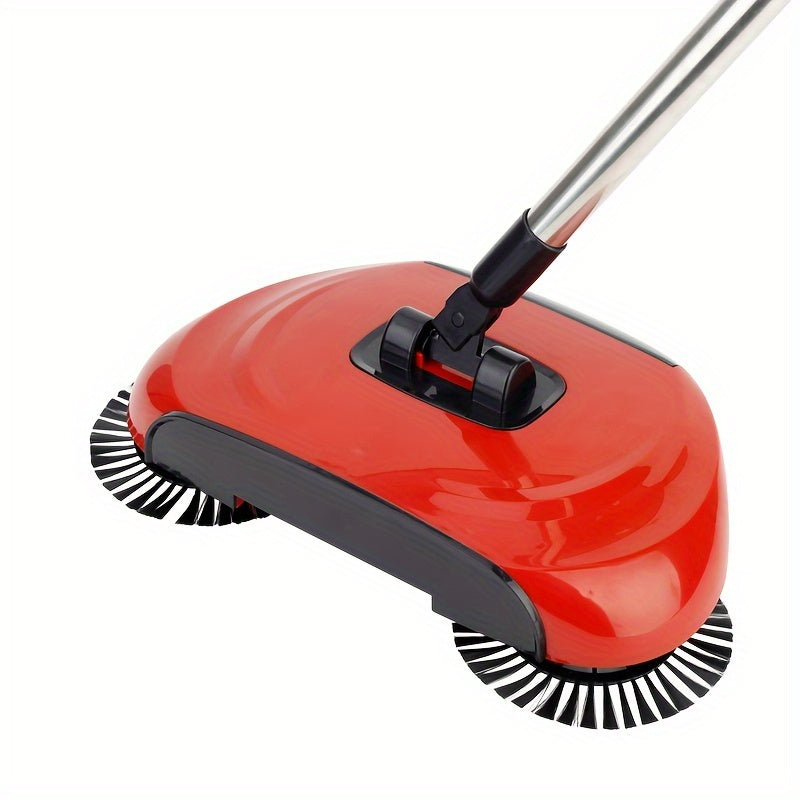 1Set of 3-in-1 Multifunctional Hand Push Sweeper, Vacuum Cleaner, Sweeping and Moping Machine. Ideal for Removing Garbage, Pet Hair, and Dust with Both Dry and Wet Use. Perfect for Hardwood and Ceramic Tiles. Includes 1/2/5/10 Cloths and Various Cleaning