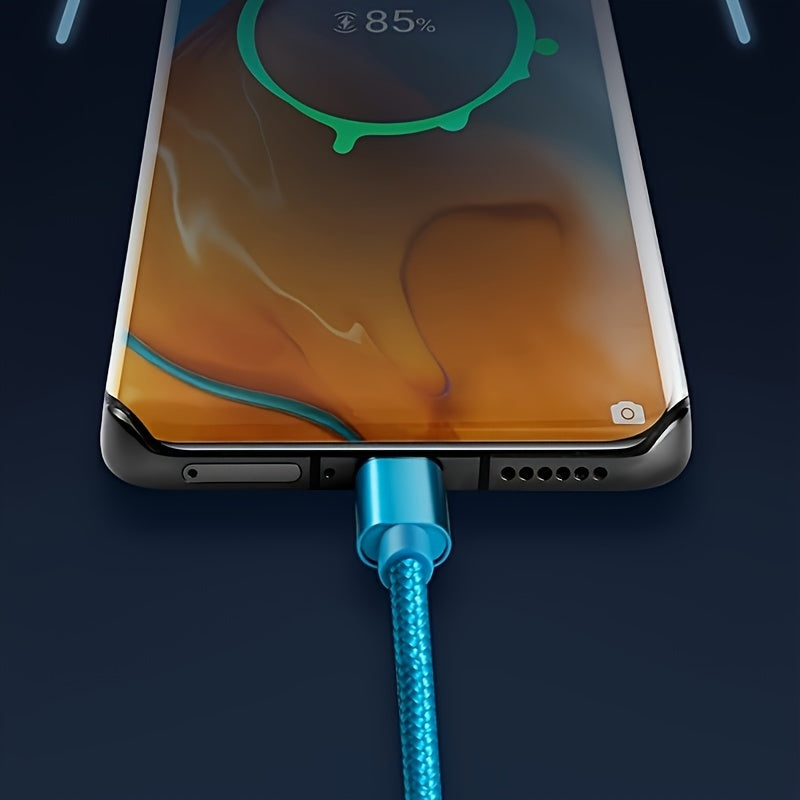 Bu USB Type C kabeli bilan tez va xavfsiz zaryad oling, Samsung, Redmi va OnePlus mobil telefonlari bilan mos keladi. 1m, 2m va 3m uzunliklarda mavjud.