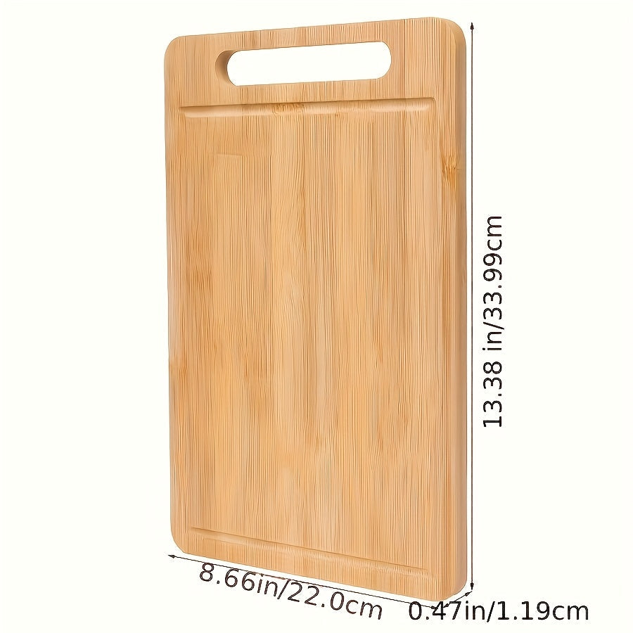 Bestselling Extra-Large Bamboo Cutting Board: Strong, Easy-to-Hold Kitchen Chopping Block with Juice Groove for Food Prep - Ideal for Holidays and Daily Cooking