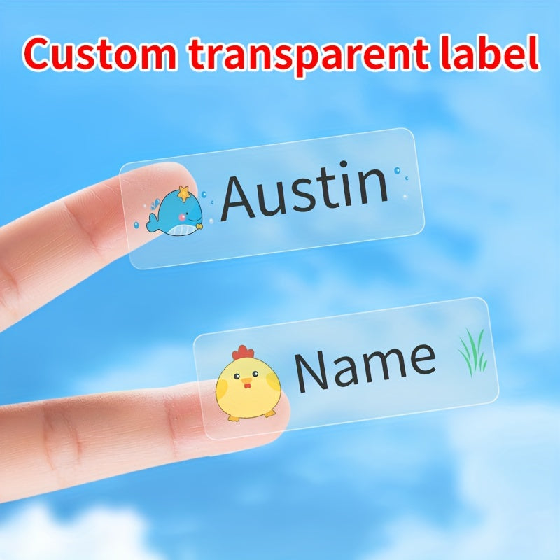 45-240pcs Waterproof Transparent Name Labels: Ideal for updating school supplies, enhancing office organization, creating scrapbooking masterpieces, and labeling back-to-school essentials. Perfect for paper names, classified stickers, and number