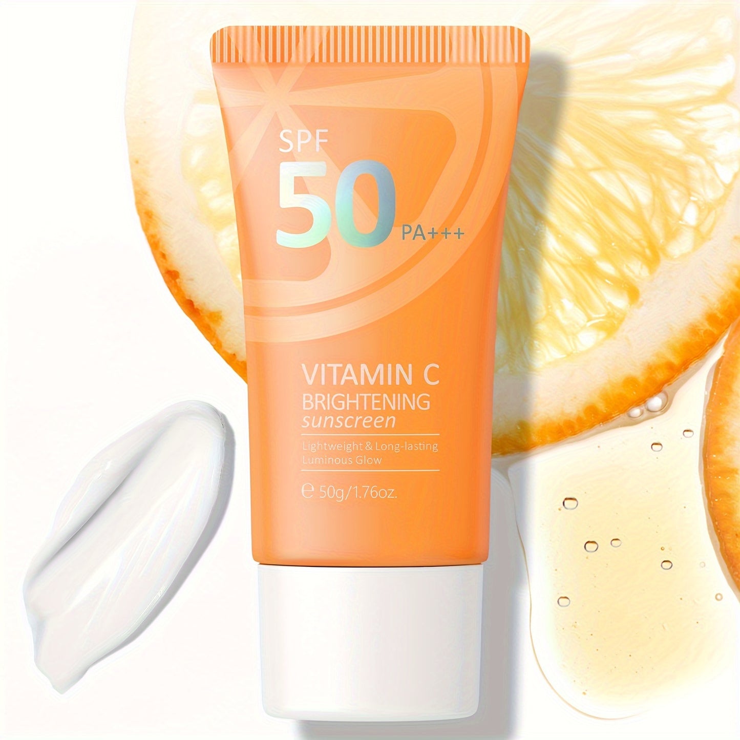 LAIKOU Vitamin C Sunscreen: Waterproof, long-lasting sun protection with Vitamin E and Niacinamide for even skin tone. Hypoallergenic, suitable for all skin types. Face and body sun cream