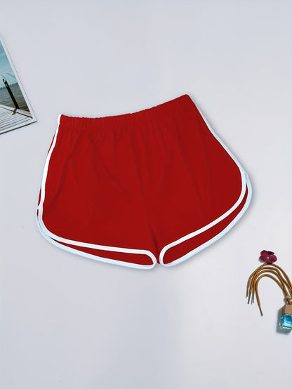 Soft and comfy women's sleep shorts with elastic waistband - perfect for casual loungewear.