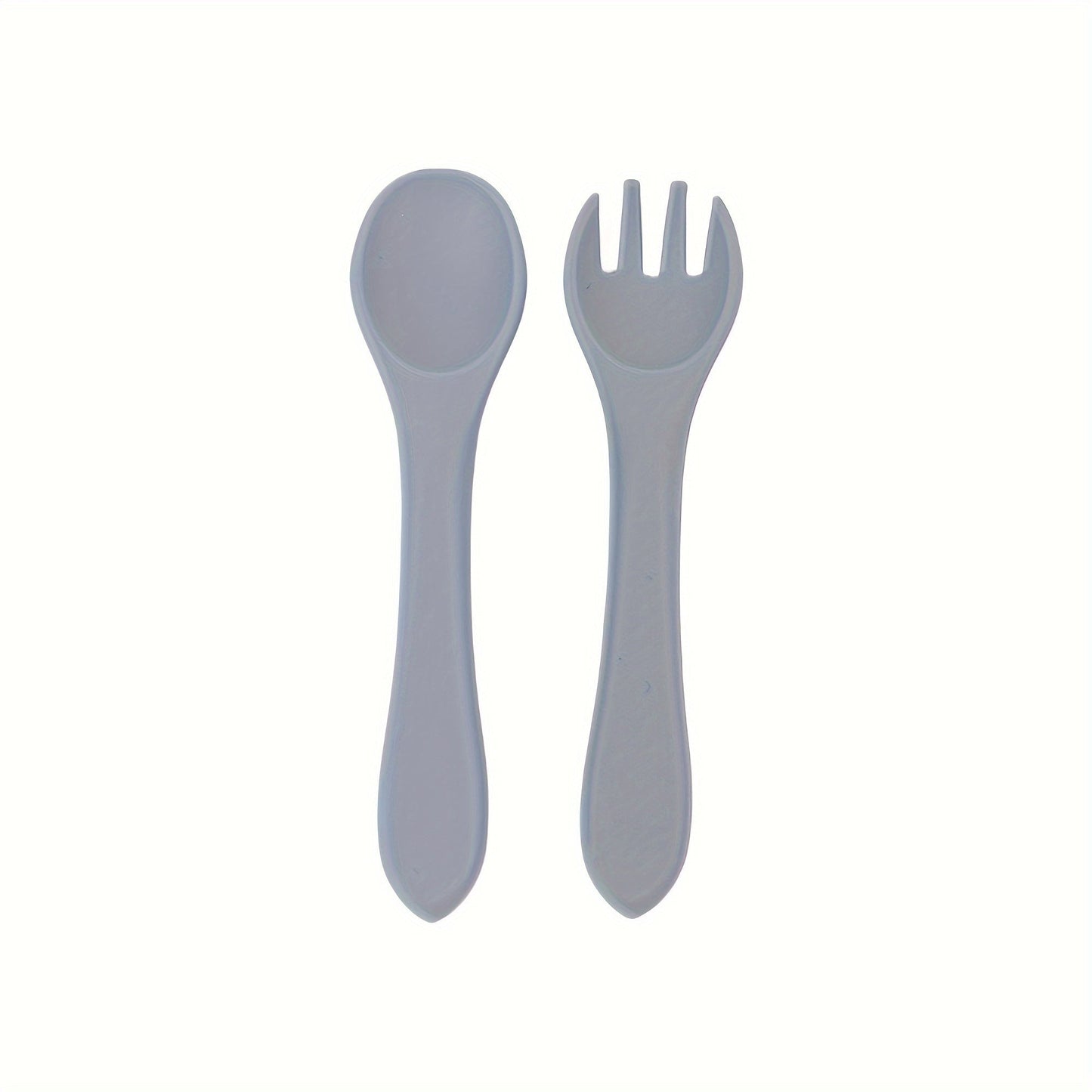 TYRY.HU Fork and Scoop Set - Personalize the Name! Made with 100% Silicone, BPA Free. Perfect for Self-Feeding. Ideal Gift for Christmas, Thanksgiving, and New Year.