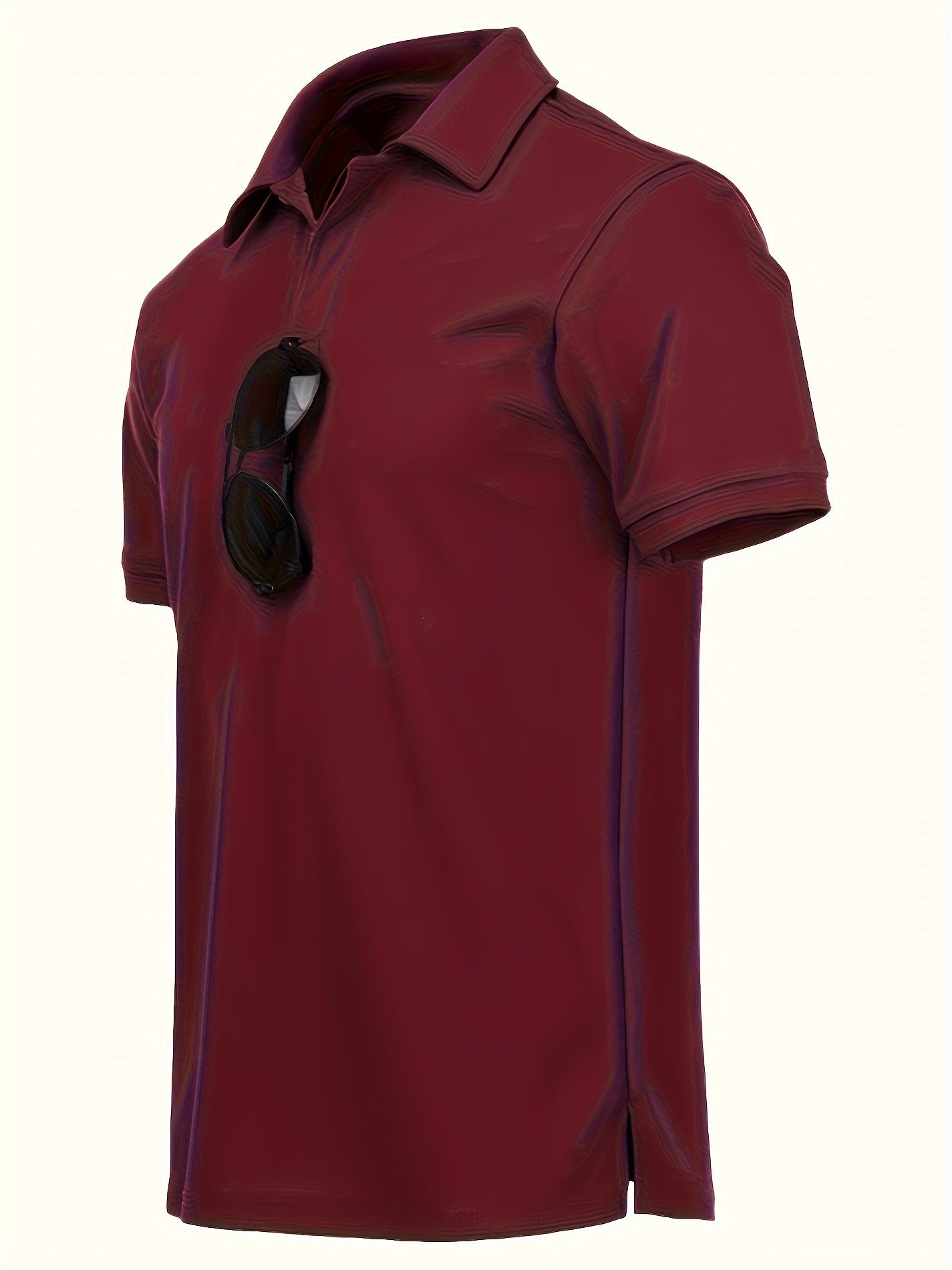 Men's casual stretch sports shirt ideal for golf and tennis during the summer outdoor season.