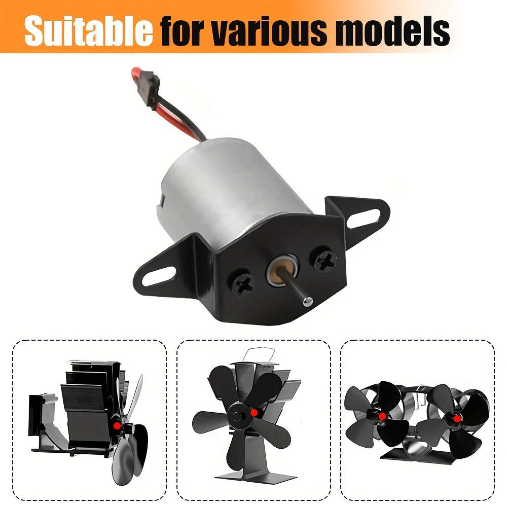 1500RPM Fireplace Fan Motor with High Efficiency - Made of Sturdy Aluminum, Ideal for Wood Stoves, Log Burners, Electric Power Generators, and as a Replacement