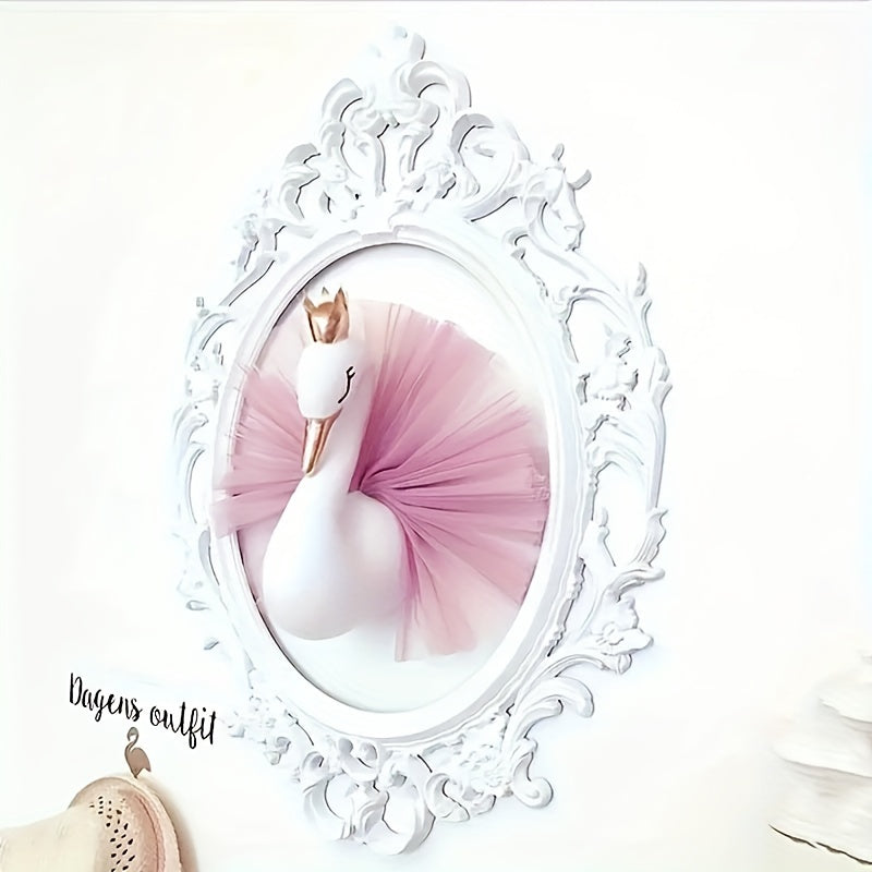 Gorgeous Swan Crown Wall Art Decor, Perfect for Bedroom, Playroom, or Wedding Gift