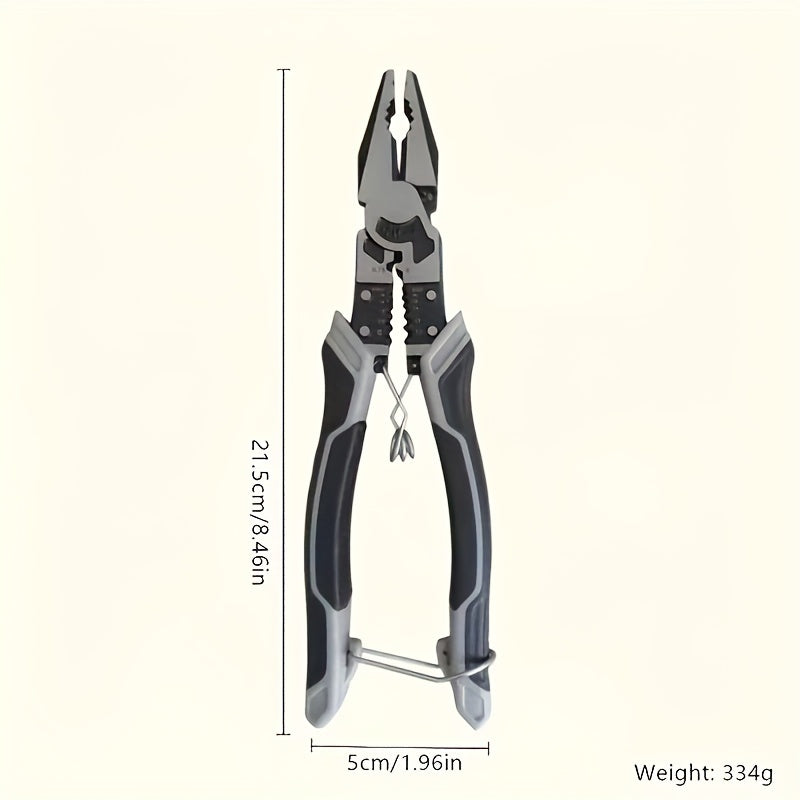 Multi-Function Wire Cutter Pliers with Automatic Stripper and PVC handle - Ideal for Automotive Maintenance!