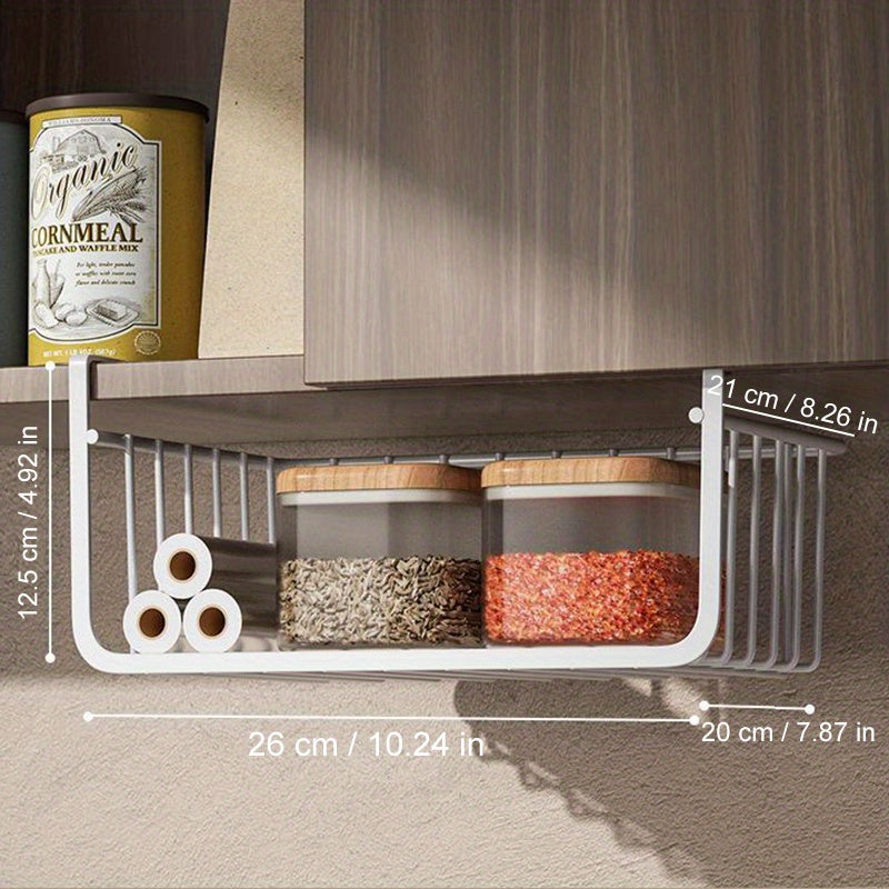 Get the Most Out of Your Kitchen Space with this Convenient Under Shelf Basket!