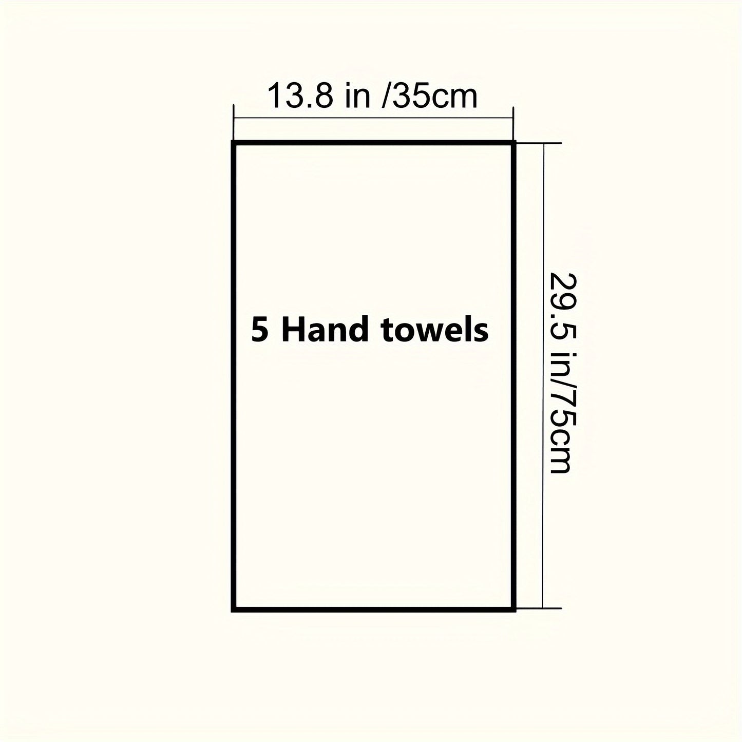 5 soft cotton hand towels with crown embroidery, quick-dry, absorbent, thick (35x75cm) for bathroom, shower, hotel, gym, spa. Available in dark gray, light gray, white, beige, teal blue. Can also be used as bath towels.