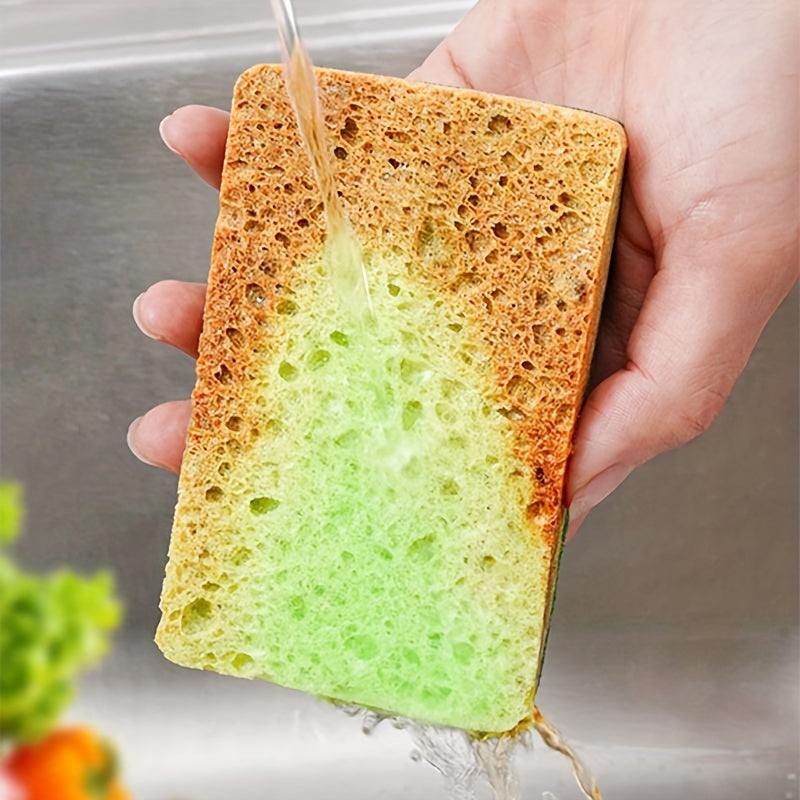 Green Heavy Duty Scrub Sponges and Scouring Pads - Perfect for Cleaning Kitchen, Dishes, and Bathroom - Available in Packs of 5, 10, or 20 - Strong and Long-Lasting