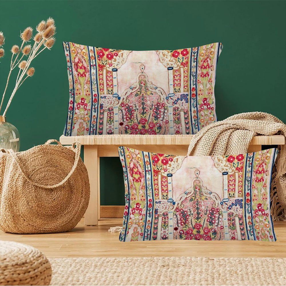 Set of 2 Bosnian Banya Luka Wall Art Pieces and Double-Sided Plush Pillow Covers, 30.48x50.8cm, Perfect for Decorating Sofas and Bedrooms