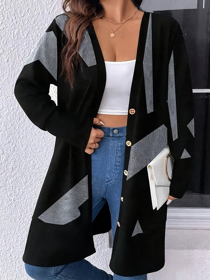 Chic new plus-size cardigan with long sleeves