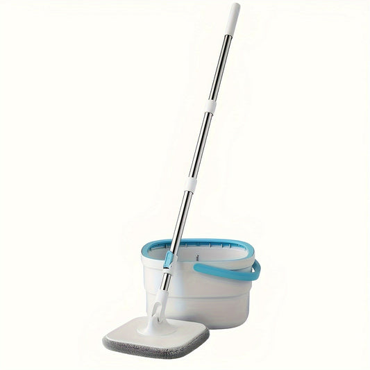 Get your hands on the Wheat Straw Mop and Bucket Set, a convenient 1 set with hands-free spin mop technology. This set includes a separate compartment for dirty water and can be used as both a wet and dry mop in various areas of your home such as the