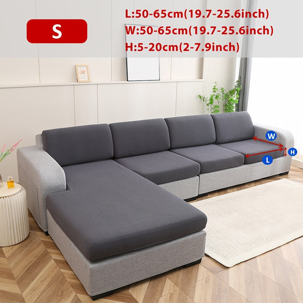 1 piece water-resistant sofa cover with classic elasticity, non-slip design, and easy care to protect and style furniture.