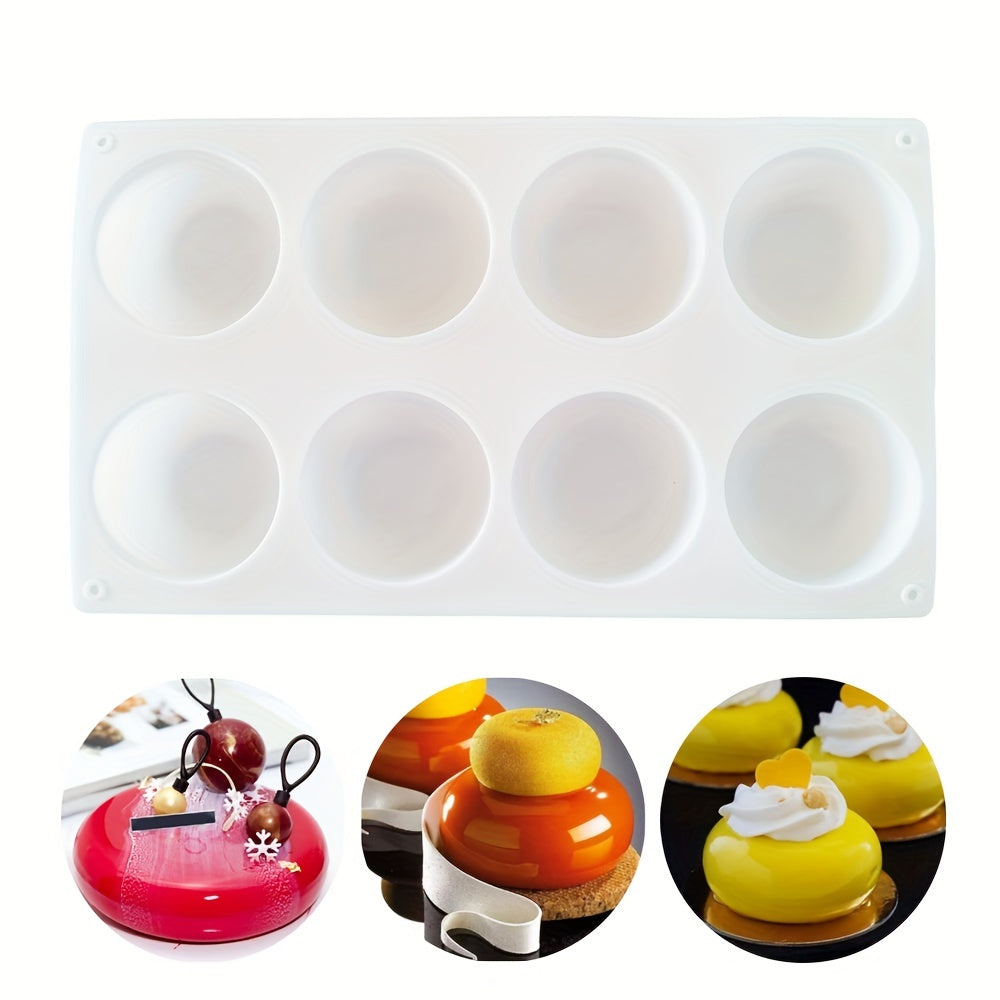 One piece of Mousse Cake Mold that can also be used as a Chocolate Mold, 3D Silicone Mold, Candy Mold, or Fondant Mold. Perfect for DIY cake decorating, this versatile baking tool is a must-have in any kitchen.