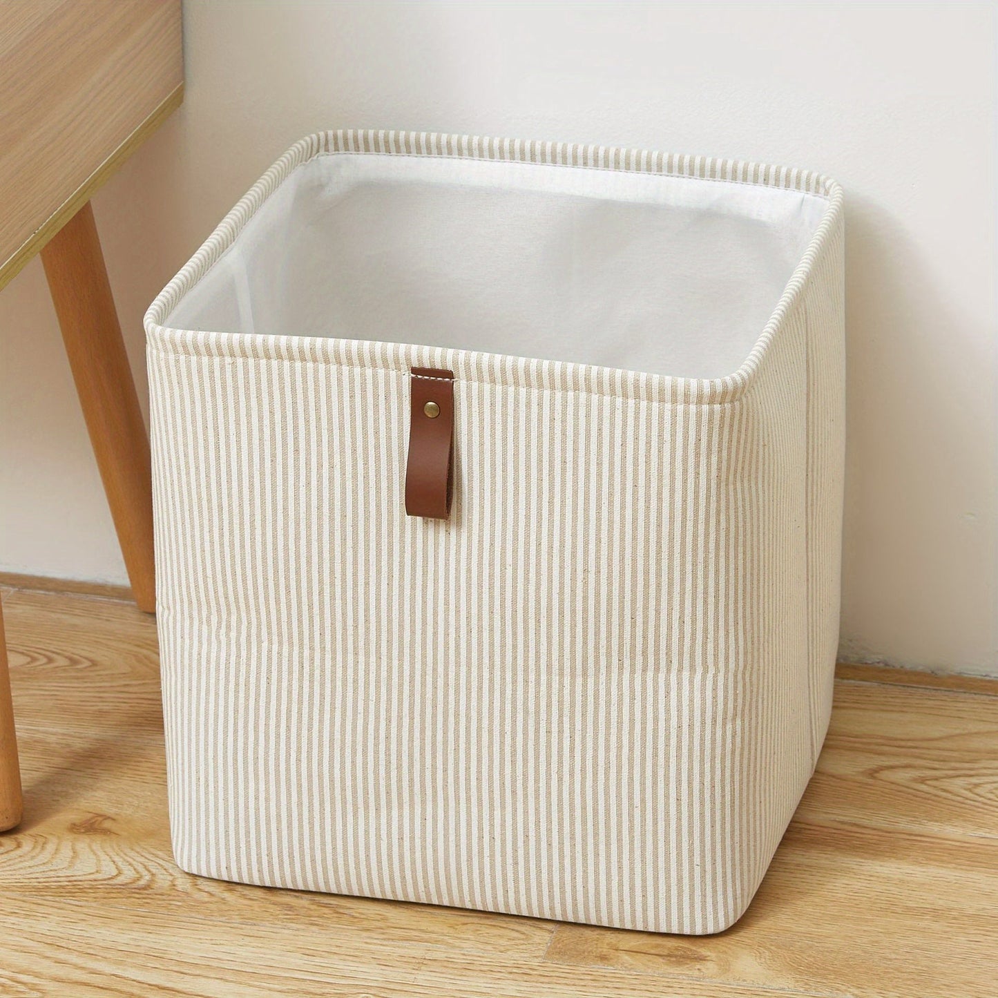 Foldable Cotton and Linen Storage Box - Perfect for Underwear, Clothes, and Toys - Square Laundry Basket that is Easy to Clean and Organize