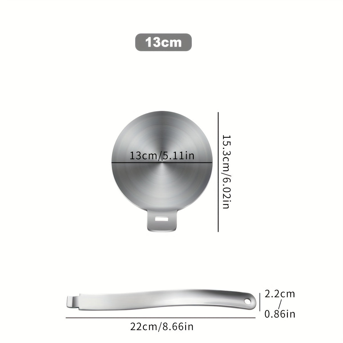 One pack of a stainless steel heat transfer plate with a removable handle for household gas stoves, designed for thawing and heat insulation purposes.