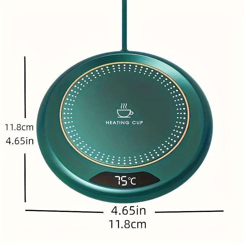 Introducing the Smart Touch-Activated Heating Coaster with 3 Adjustable Temperatures (55/65/75°C)! This USB-powered coaster features non-food grade insulation padding to keep your hot drinks at the perfect temperature. Ideal for use in the office