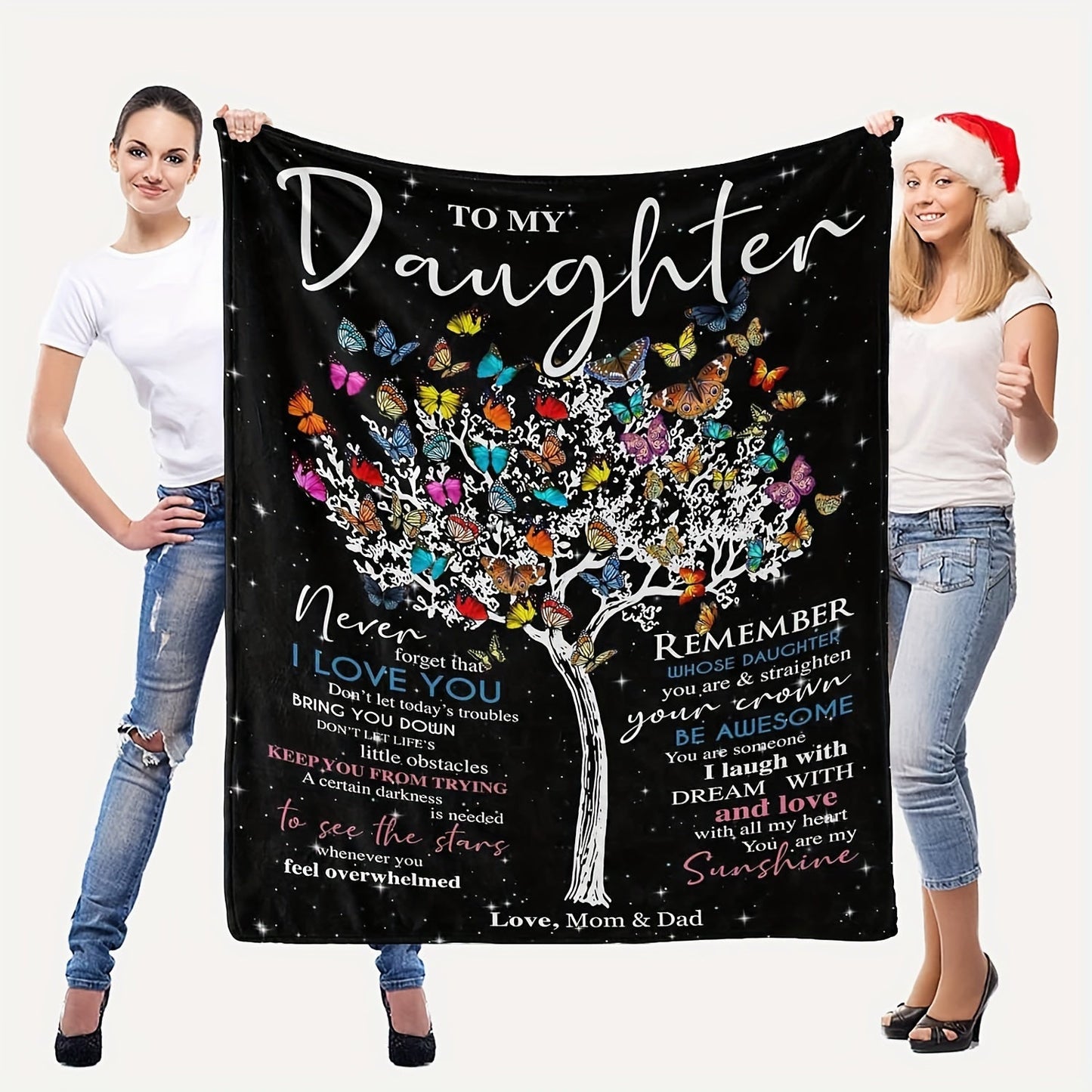 Warm gift for your daughter: A cozy throw blanket suitable for all seasons