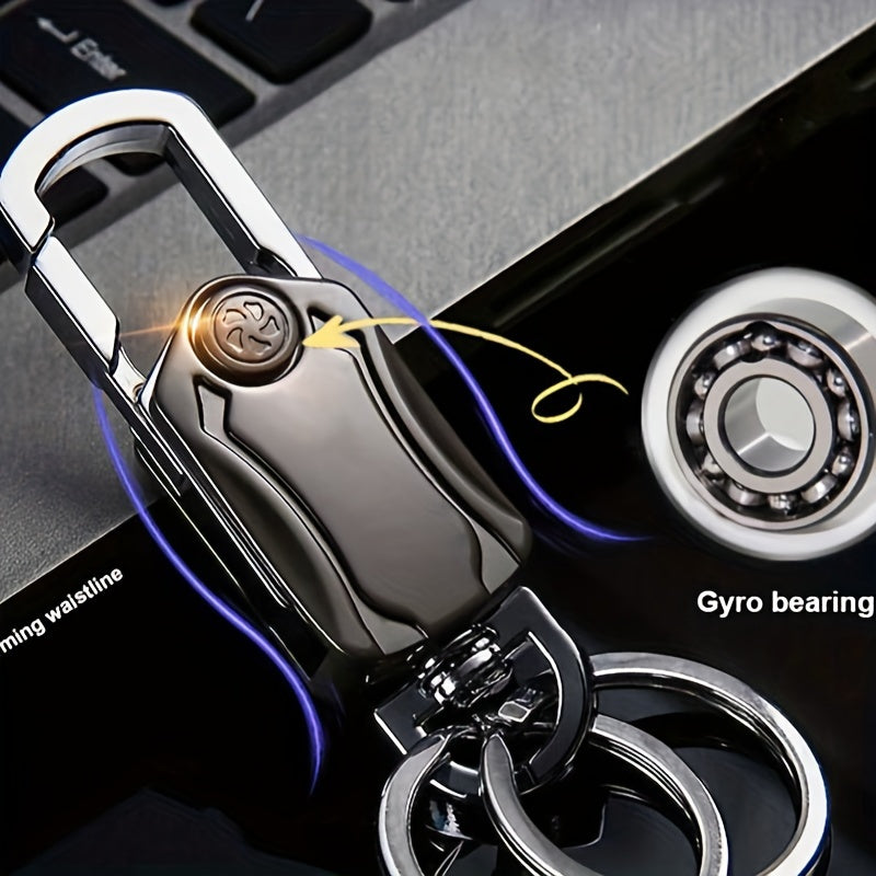 Multipurpose Keychain with Spinner, Opener, Key Holder, Knife and Phone Stand